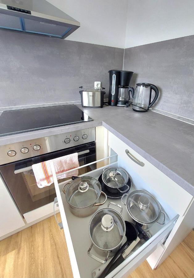Moderne Wohnung Mit Vollausstattung In Ruhiger Lage, W-Lan Grossrohrsdorf Esterno foto